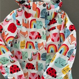 Girls insulated ski jacket! THE CUTEST!! size 6-8